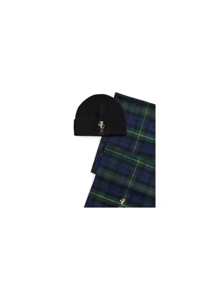 Set šal i kapa Polo Ralph Lauren Šarena zelena