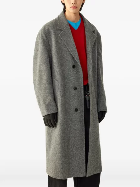 Palton Tomboy din tweed gri