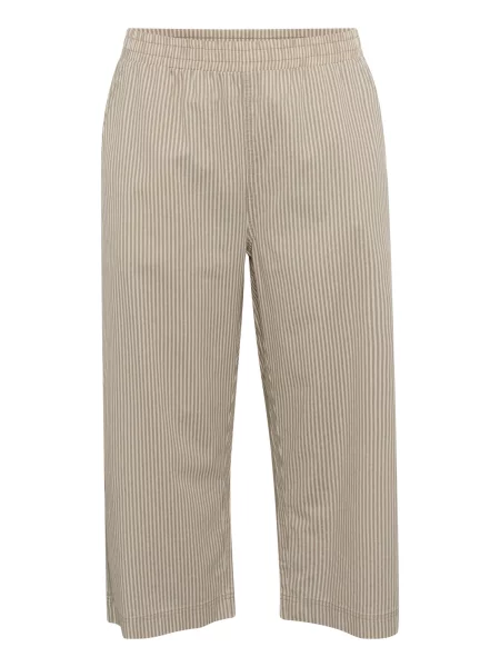 KAFFE CURVE Pantaloni KCNana ecru / închis bej