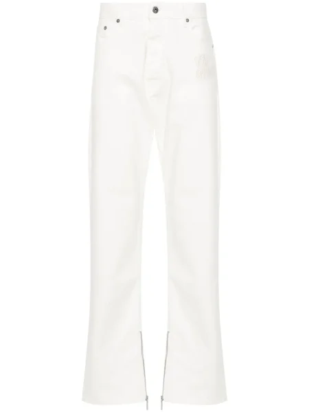 Blugi drepți Off-white alb