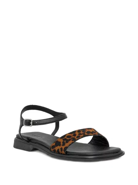 Sandale Vagabond din piele cu imagine cu model leopard maro