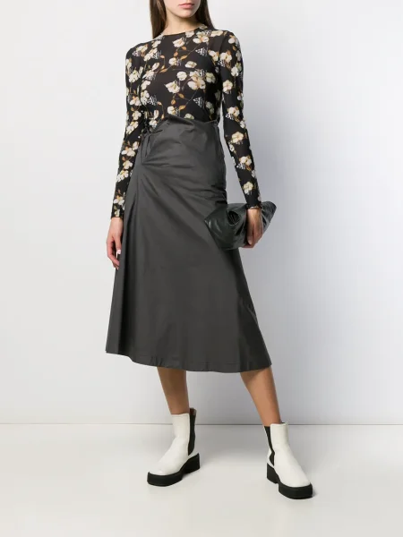 Pás sukně Comme Des Garçons Pre-owned šedé