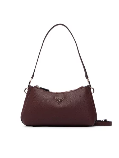 Guess Torebka Noelle II Mini Bordowy