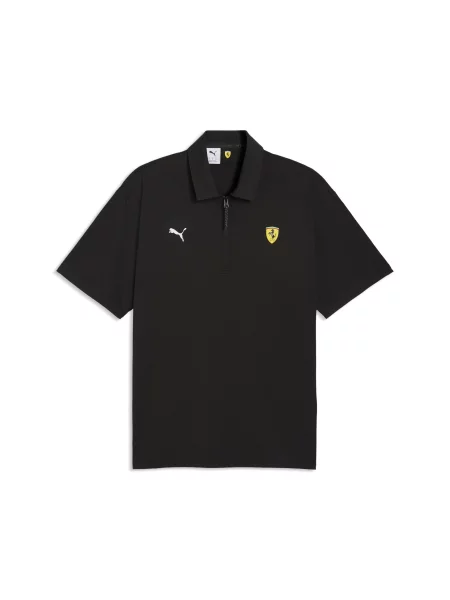 PUMA koszulka polo Scuderia Ferrari Cloudspun Akcesoria S czarny