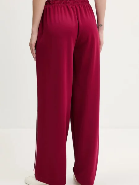 Legginsy Tommy Jeans bordowe