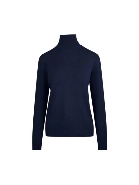 Sweter z golfem Gran Sasso do golfa niebieski