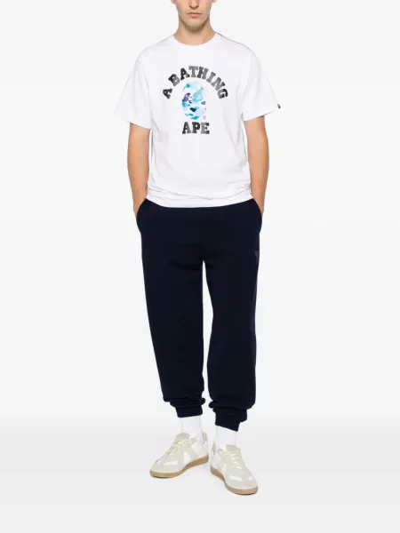 Tricou A Bathing Ape® cu imagine alb