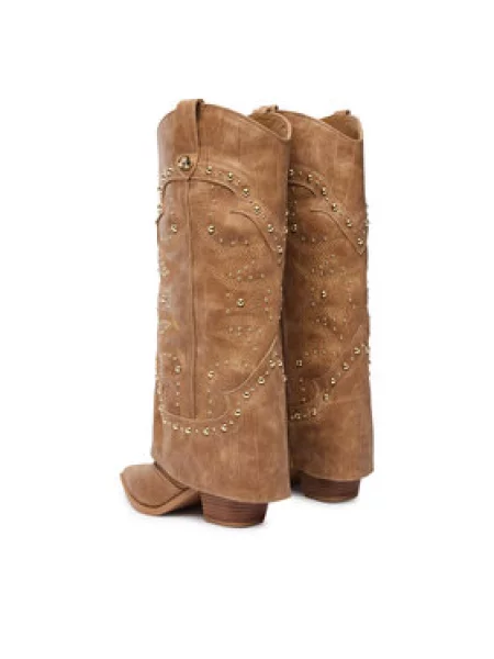 Kavbojski škornji Steve Madden Stagecoach rjava