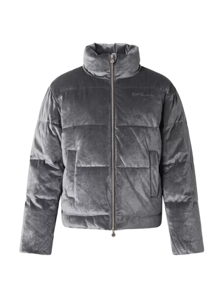 Emporio Armani Zimná bunda tmavosivá