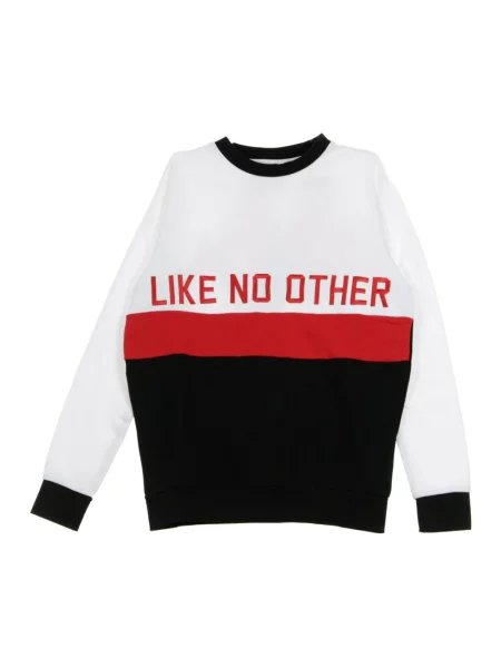 Bluza Kappa z okrągłym dekoltem biała