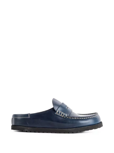 Papuci tip mules Birkenstock 1774 din piele albastru
