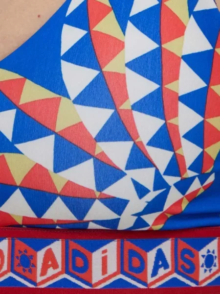 Lung papuci Adidas cu mâneci lungi cu dungi albastru