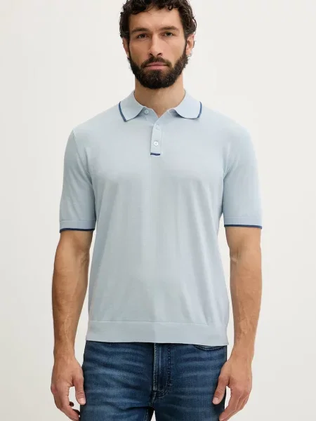 Tricou polo United Colors Of Benetton albastru