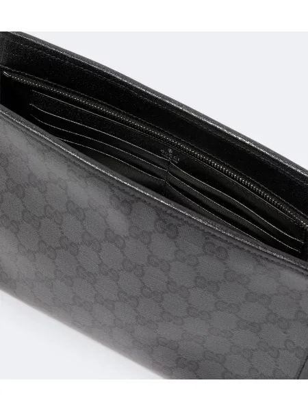 Geantă Gucci clasică din canvas negru