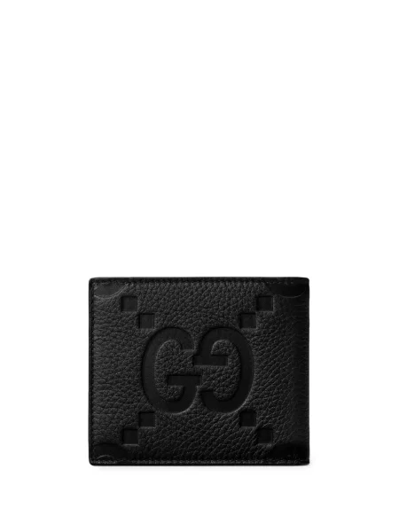 Iš natūralios odos piniginė Gucci juoda