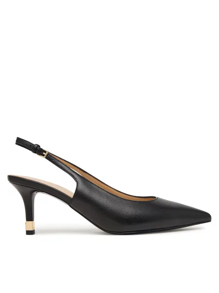 Pantofi cu subțire Furla Aria Slingback CN negru