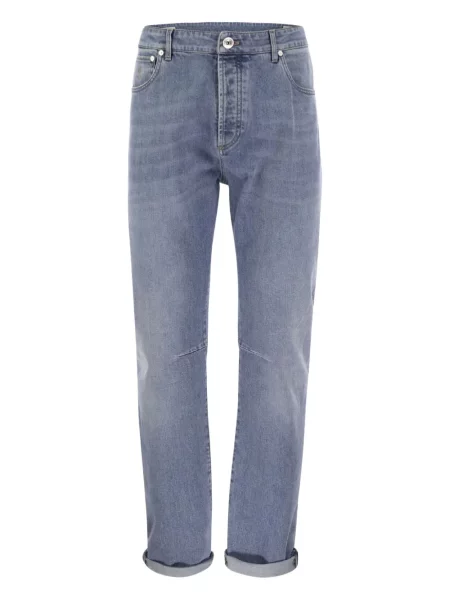 Džíny Brunello Cucinelli modré