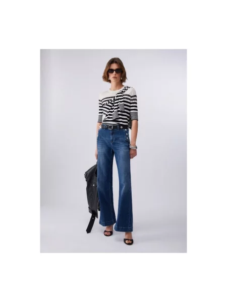 Liu Jo Blugi Flare Fit albastru