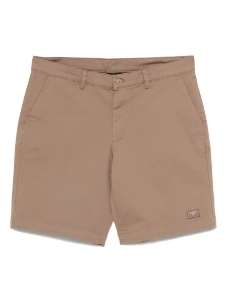 Pantaloni scurți Emporio Armani maro