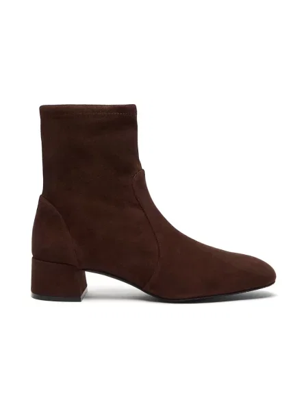 Botki Stuart Weitzman skórzane brązowe