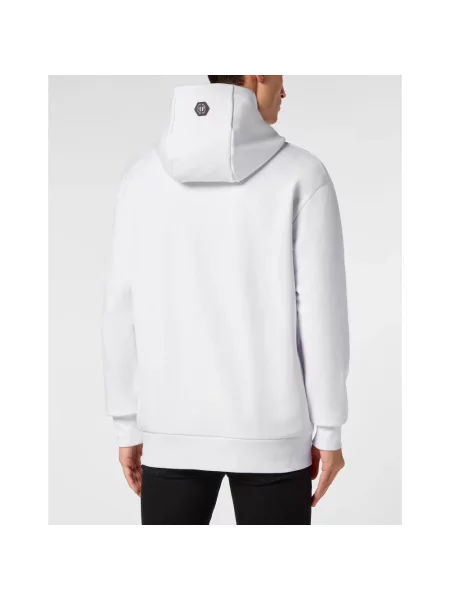 Bluza z kapturem Philipp Plein z kapturem biała