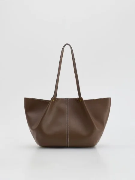 Reserved Geantă shopper bej