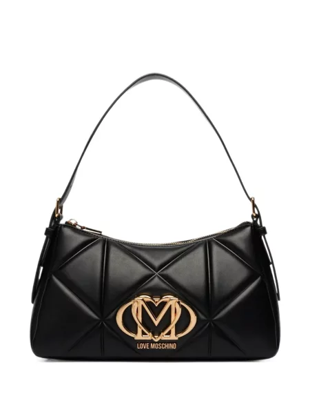 Rankinė Love Moschino su autografu juoda