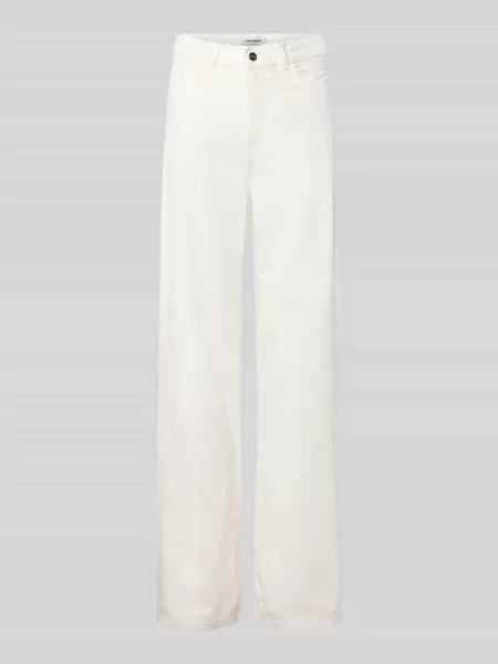Jeansy z wpuszczanymi model Jane' Carhartt Wip białe