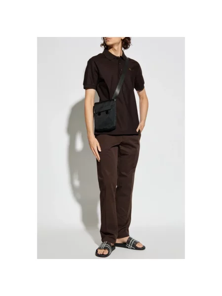 Spodnie Burberry brązowe