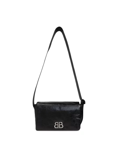 Torba crossbody Balenciaga skórzana czarna