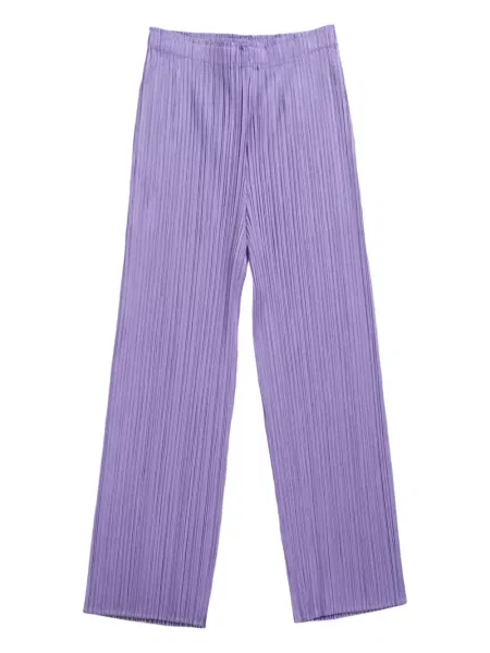 Cropp pantaloni Pleats Please Issey Miyake plisate violet