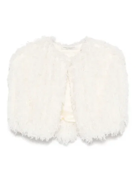 Vestă Philosophy Di Lorenzo Serafini cu franjuri