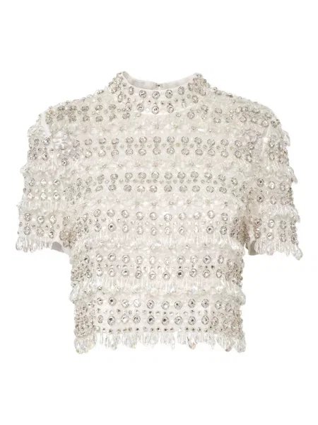 Top Carolina Herrera de cristal scurt