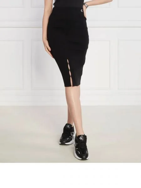 CALVIN KLEIN JEANS Fustă negru