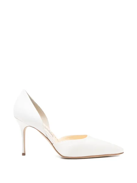 Pantofi cu toc Manolo Blahnik alb