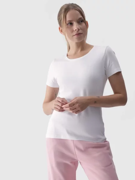 4F T-shirt XS biały