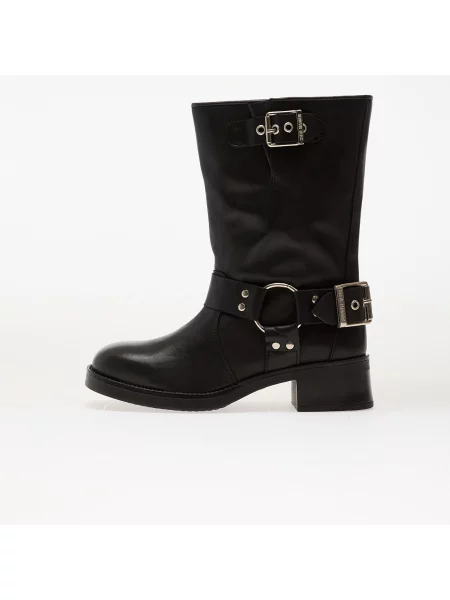 Кожени боти Steve Madden Blessing с равна подметка с лека изолация черно