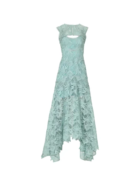 Rochie Costarellos din dantelă albastru
