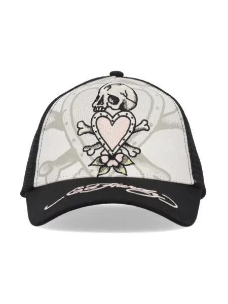 Czapka z daszkiem Ed Hardy biała