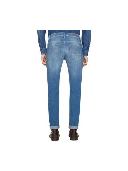 Skinny jeansy Dondup niebieskie