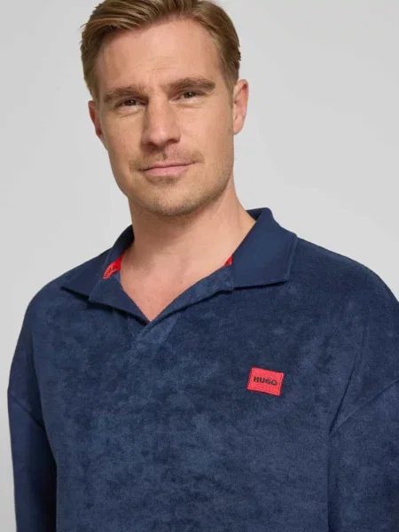 Koszulka polo o kroju regular fit z mieszanka bawełny model TERRANCE' Hugo