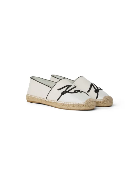 KARL LAGERFELD Espadrile Kamini alb