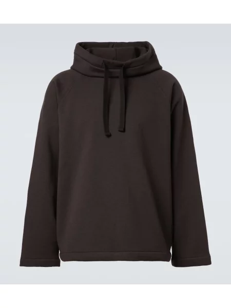 Volnene hoodie Lemaire rjava