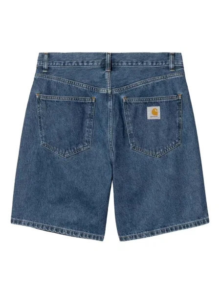 Pantaloni scurți din denim Carhartt Wip cu 5 buzunare albastru