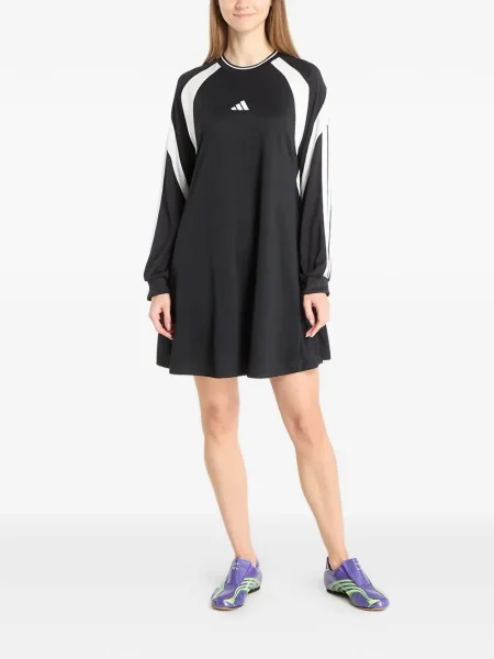 Rochie maxi Adidas lungă de costum negru