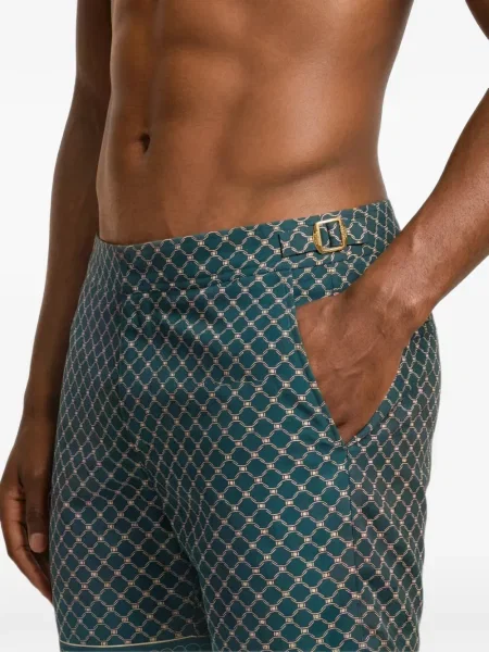 Slip de baie Orlebar Brown cu imagine verde