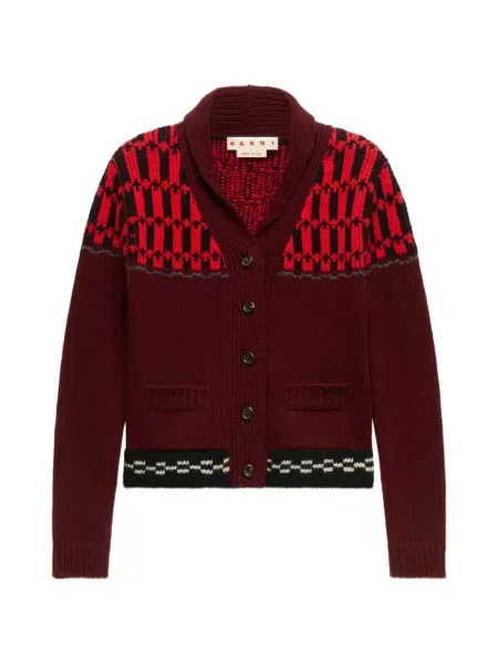 Cardigan Marni tricotate roșu