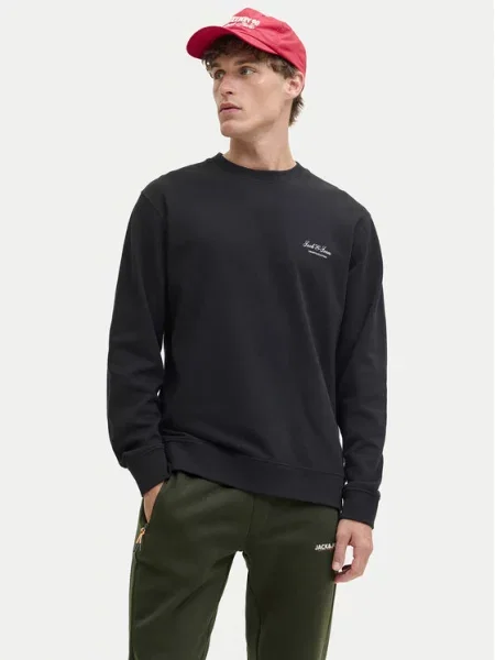 JACK & JONES Sweater majica JJEARCHIVE / bijela crna