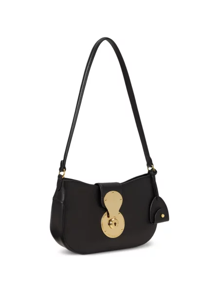 Geantă Ralph Lauren Collection din piele negru