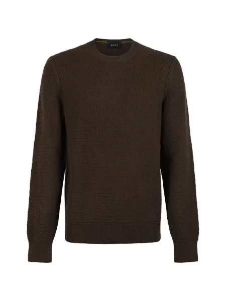 Пуловер Boss кафяво